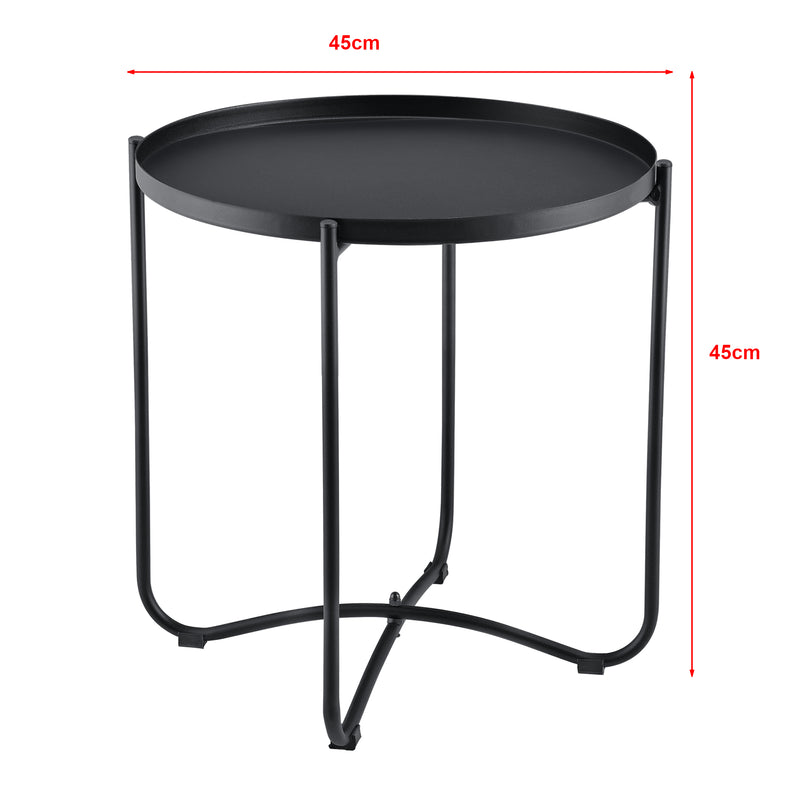 Maatschets Salontafel Alvkarleby met 2 stoelen 3-delig zwart