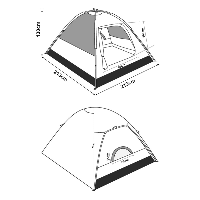 Maatschets pro.tec Tent Bergeijk 213x213x130 cm - 3 varianten