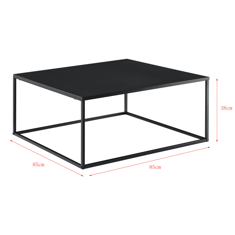 Maatschets Salontafel Lebus 38x85x85 cm vierkant metaal - 3 kleuren