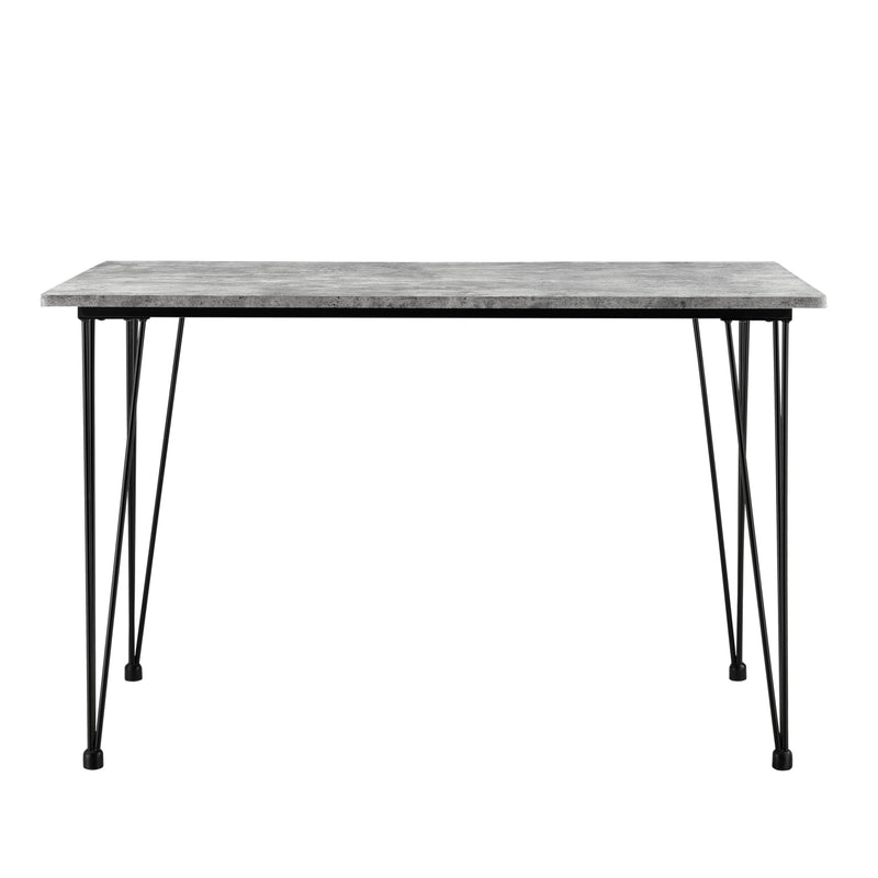 Maatschets Eettafel Bordeaux 120x70x75 cm MDF en staal - verschillende kleuren