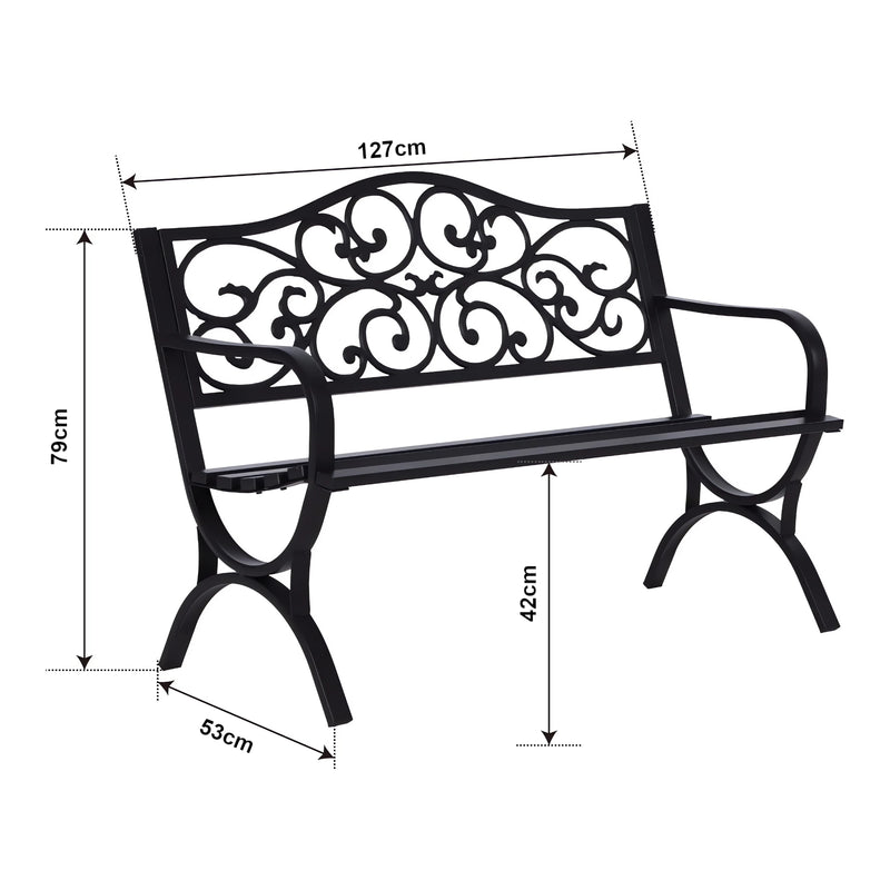 Maatschets Tuinbank Utav 127x53x79 cm casa.pro