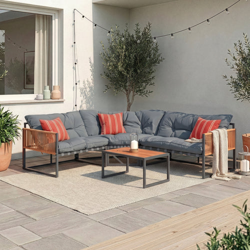 Loungeset Karg tuinset met kussens casa.pro