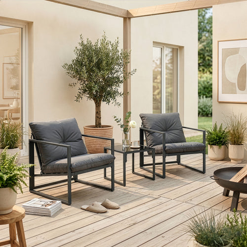 Tuinset Karg - 3-delige loungeset casa.pro