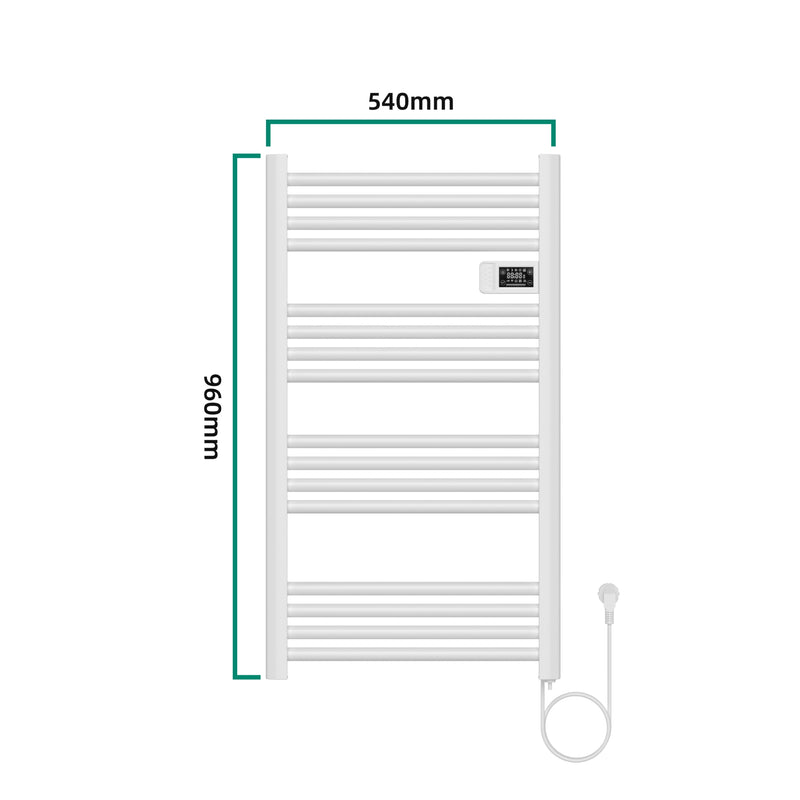 Maatschets pro.tec Handdoekradiator Follo elektrisch 96x54x4,3 cm - 2 varianten