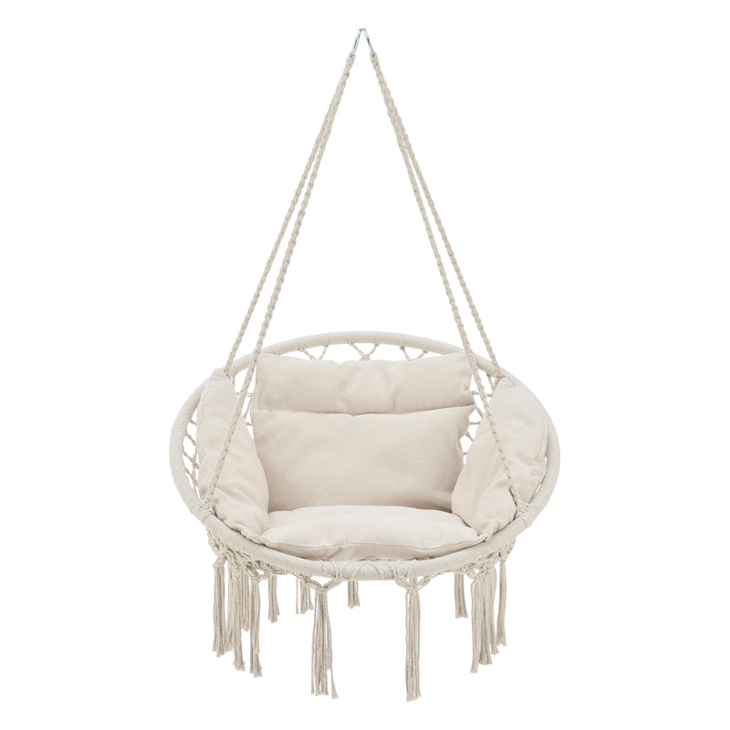 Maatschets Hangstoel Kailua met kussen katoen max 150 kg - 3 varianten