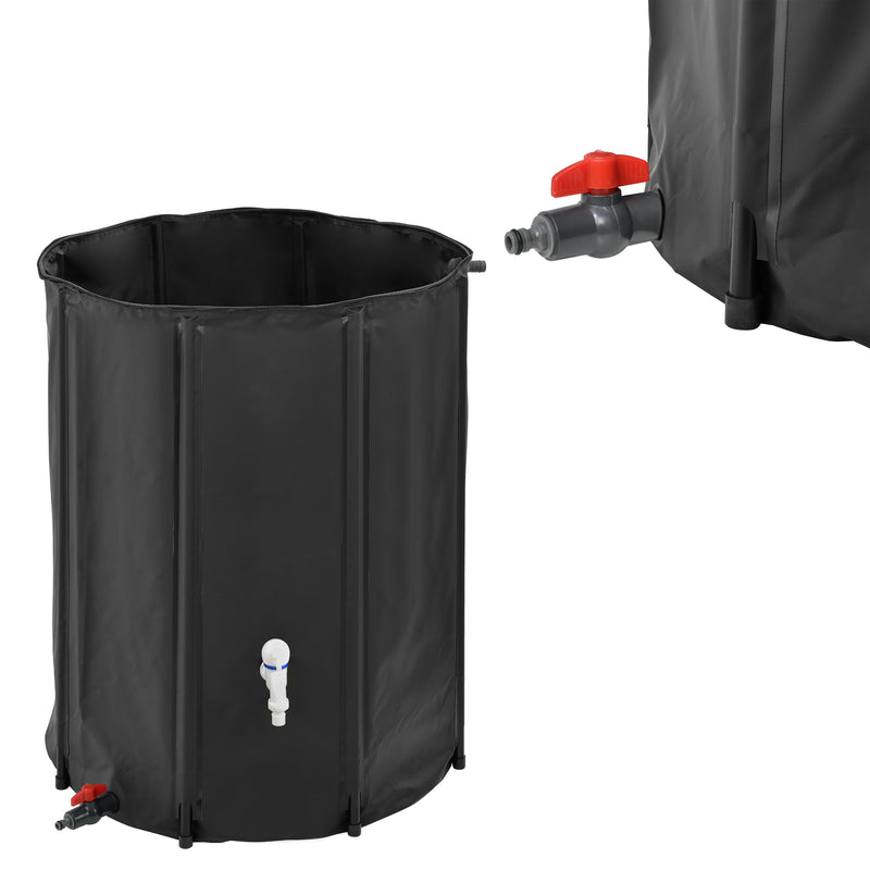 Maatschets Watertank opvouwbaar regenton zwart - 2 varianten