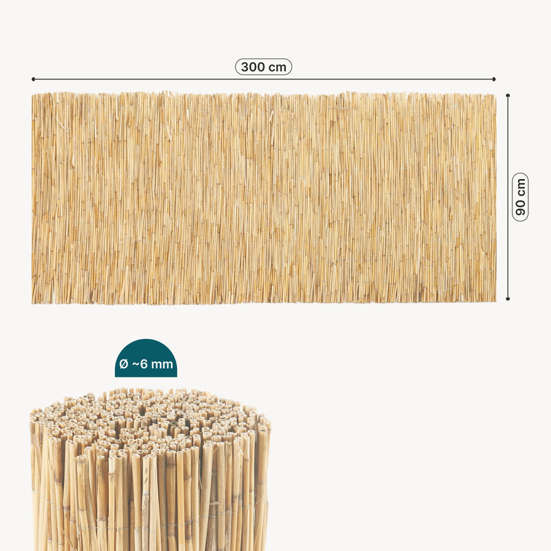 Maatschets Rietmat Abbateggio schutting naturel casa.pro