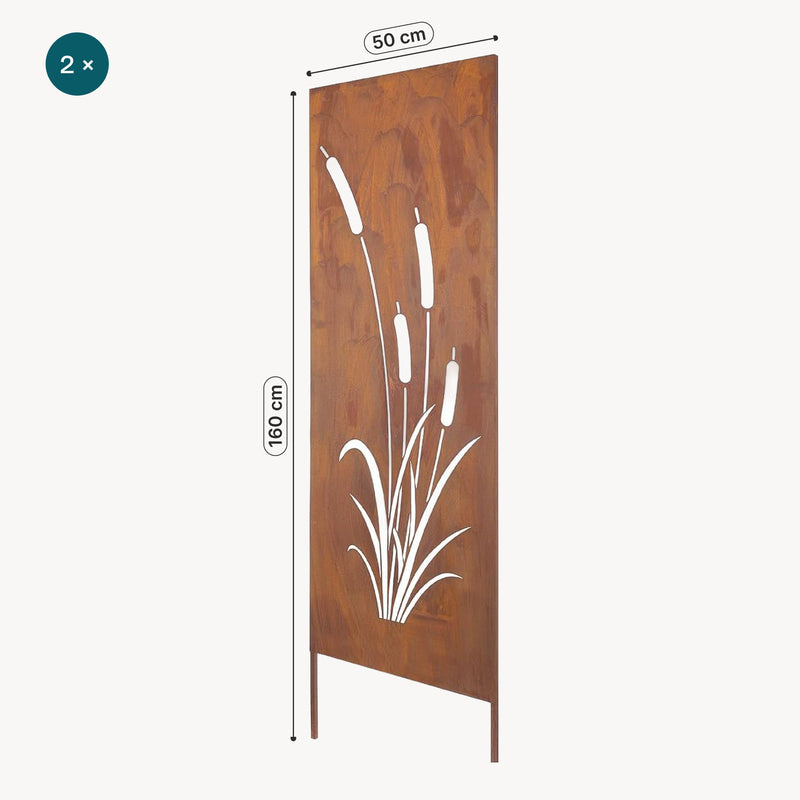 Maatschets Tuinscherm Irsina set van 2 tuinstekers casa.pro