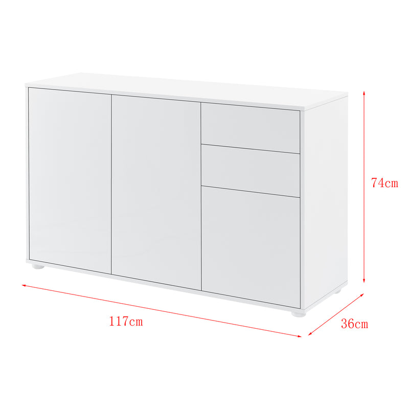 Maatschets Commode Paarl druk en open 74x117x36 cm - 5 varianten