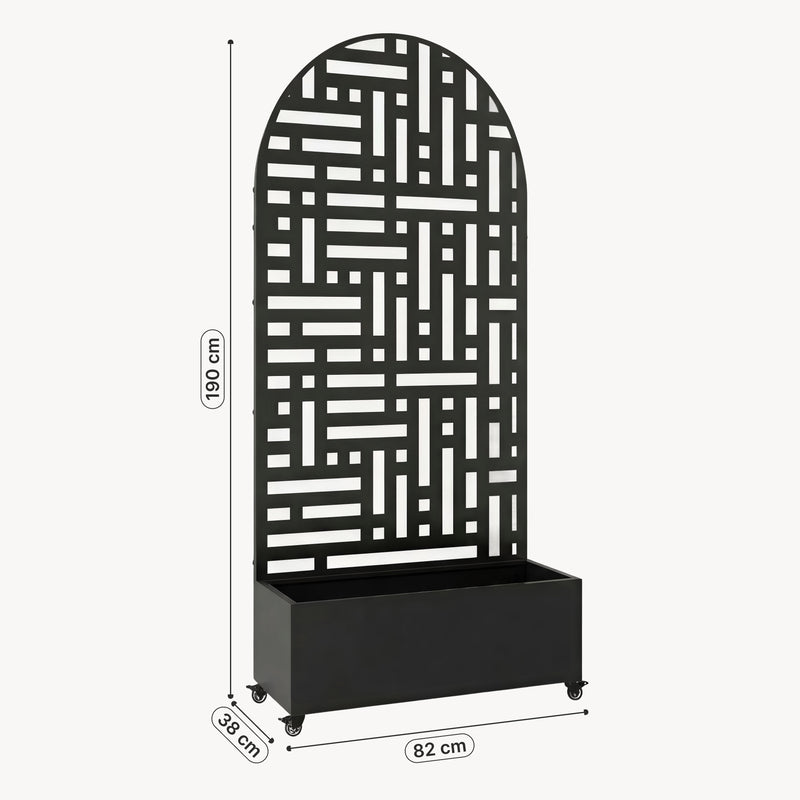 Maatschets Plantenbak met privacyscherm Bernalda casa.pro