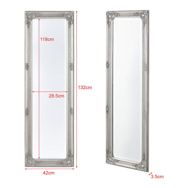 Maatschets Wandspiegel Livorno met barok lijst 132x42x3,5 cm - 5 varianten