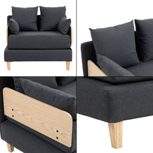 Slaapbank Seinlus 1-zits 81x88x68 cm [en.casa]