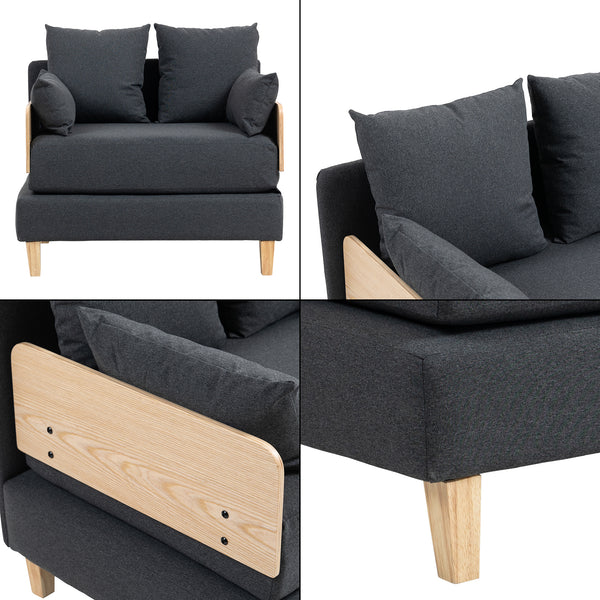 Slaapbank Seinlus 1-zits 81x88x68 cm [en.casa]