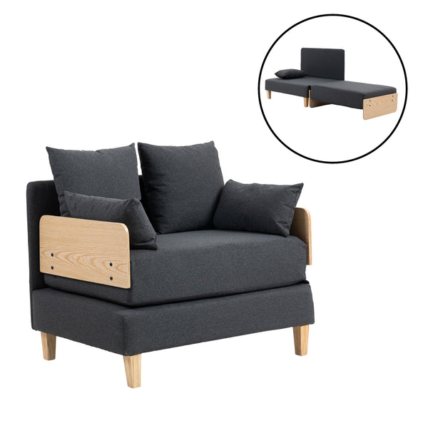 Slaapbank Seinlus 1-zits 81x88x68 cm [en.casa]