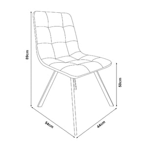 Eetkamerset Fitjar Ø100 cm met stoelen Lexnitz 5-delig [en.casa]