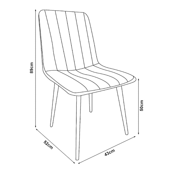 Eetkamerset Hemnes en Elsern 5-delig eikenkleurig en beige [en.casa]