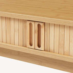 Consoletafel Tysvær bamboe 110x40x78 cm naturel [en.casa]