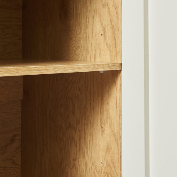 Commode Ferrersp 80x80x40 cm eikenkleurig havermout en naturel [en.casa]