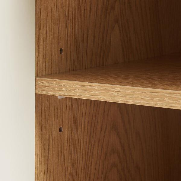 Nachtkast Ferrersp 50x40x40 cm eikenkleurig havermout en naturel [en.casa]