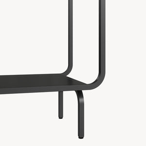 Boekenkast Færder 145x76x33 cm zwart mat [en.casa]