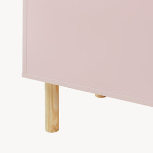 Speelgoedkist Virer 60x40x45 cm Roze [en.casa]
