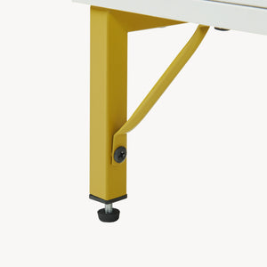 Tv-meubel Reyri 120x39x52 cm wit en goudkleurig [en.casa]