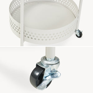 Serwagen Jässaatka staal 76x40 cm grijs [en.casa]