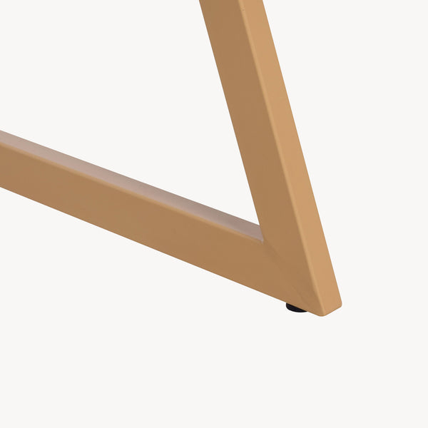 Bureau Kuomi 84x73x47 cm Beige/Donkergrijs [en.casa]