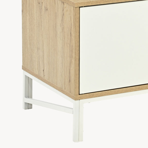 Tv-kast Kerrköndam 120x40x46 cm Eikenlook/Wit [en.casa]