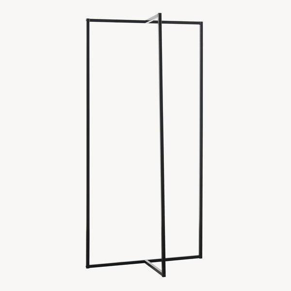 Kapstok Norjad 160x80x41 cm Metaal Zwart [en.casa]
