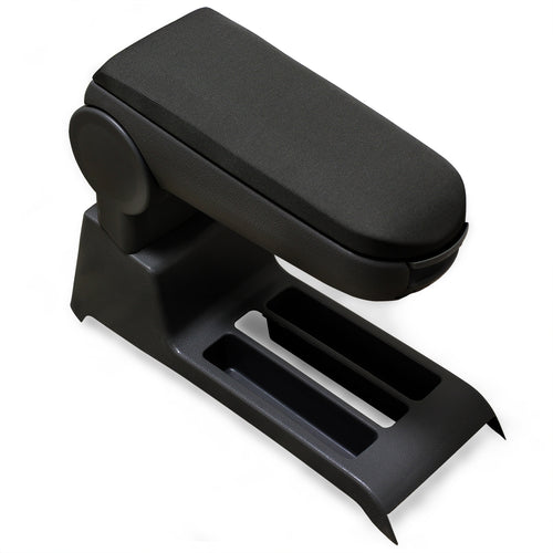 Middenarmsteun VW Polo 9N 9N2 9N3 met opbergvak Textiel Zwart pro.tec - premiumXL