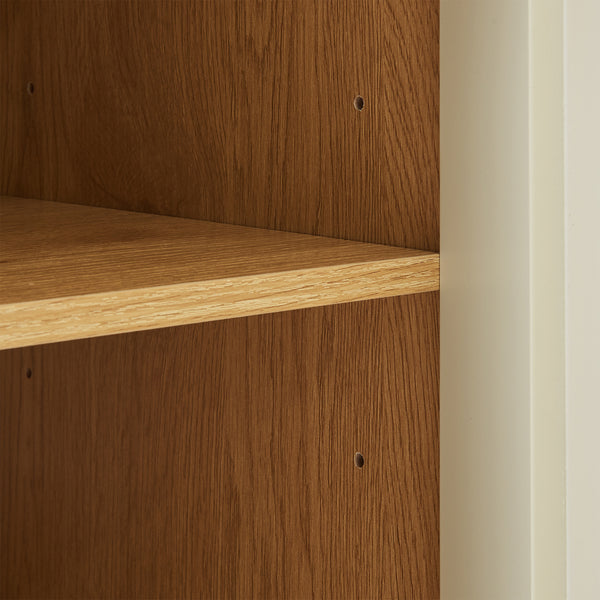Badkamerkast Ferrersp 80x40x35 cm eikenkleurig havermout en naturel [en.casa]