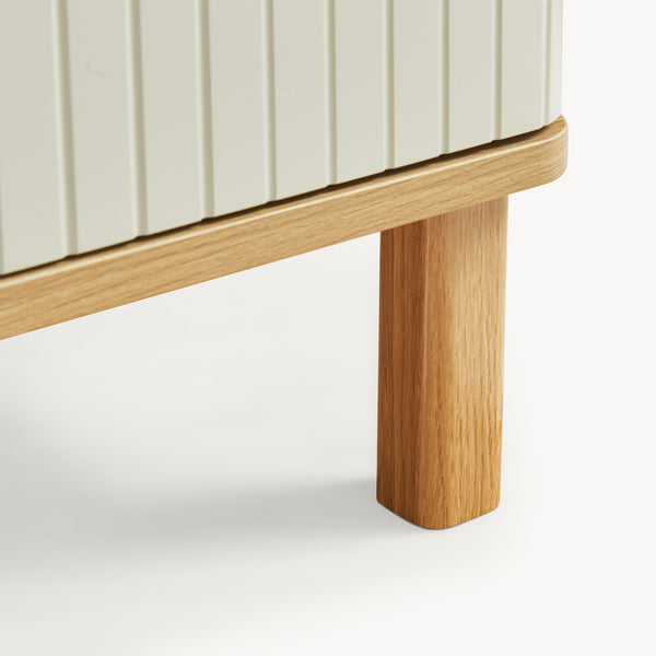 Badkamerkast Ferrersp 80x40x35 cm eikenkleurig havermout en naturel [en.casa]