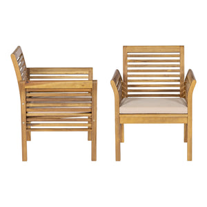 Tuinset Candela 4-delig houtkleurig en beige casa.pro