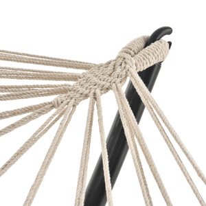 Hangmatstandaard staal 290x90x100 cm max 130 kg zwart