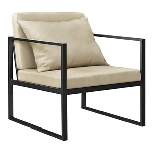 Design fauteuil met kussens 70x60x60 cm set van 2 - 2 varianten