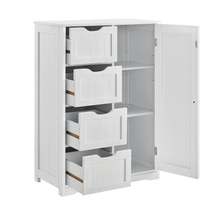 [en.casa] Badkamerkast Locust 81x55x30 cm MDF wit