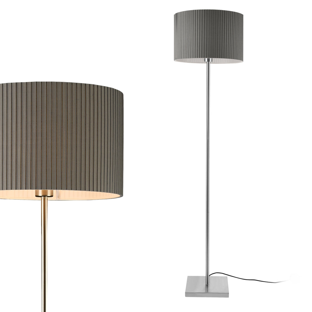 Staande lamp Coimbra 151 cm 1xE27 Metaal Grijs lux.pro - premiumXL