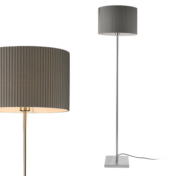Vloerlamp staande lamp Coimbra 151xØ38 cm E27 grijs