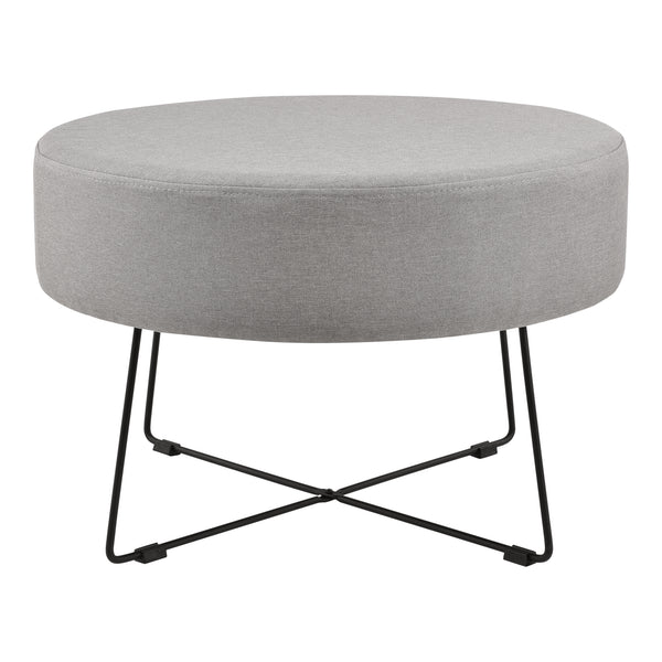 Salontafel Nelson stof rond 40xØ60 cm grijs en zwart