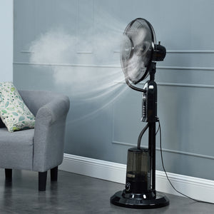 Mist staande ventilator 75W 3,2 liter 125x40x40 cm zwart