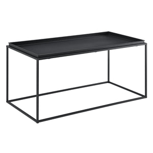 Salontafel zwart metaal 47x100x50 cm