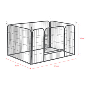 Hondenren puppyren met 4 kennelpanelen 70 cm hoog