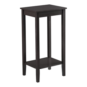 Bijzettafel Thun met plank MDF 38x30x74 cm donkerbruin