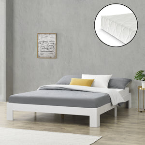 Houten bed Raisio grenen met bedbodem en matras - 18 varianten
