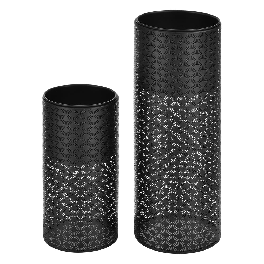 Blumenständer Virton 2er Set Schwarz en.casa - premiumXL