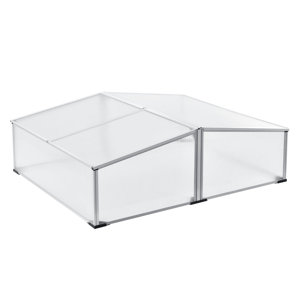 Tuinkas kweekkas mini 100x120x30-40 cm polycarbonaat