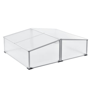 Tuinkas kweekkas mini 100x120x30-40 cm polycarbonaat