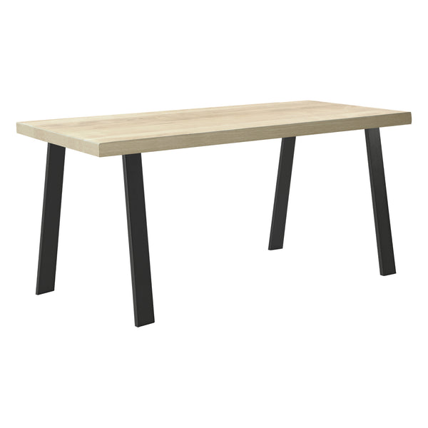 Trapeziumpoot tafelpoot 55-75x72 cm set van 2 zwart mat