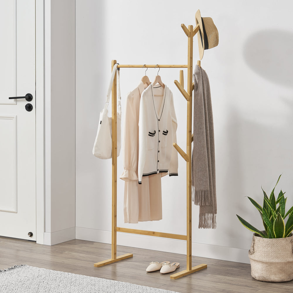Bamboe kapstok Nordreisa 65x40x170cm [en.casa] - premiumXL